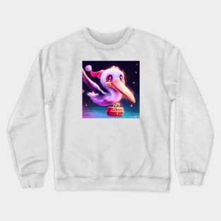 Cute Pelican Drawing Crewneck Sweatshirt